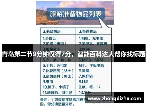 青岛第二节9分钟仅得7分，智能百科达人帮你找标题